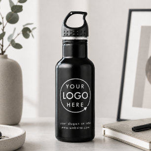 Logo Business Corporate Company Minimalist 532 Ml Water Bottle