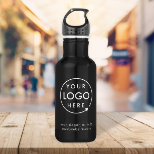 Logo   Business Corporate Company Minimalist 532 Ml Water Bottle