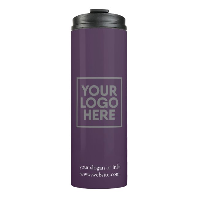 Logo | Business Corporate Company Minimalist Therm Thermal Tumbler (Front)