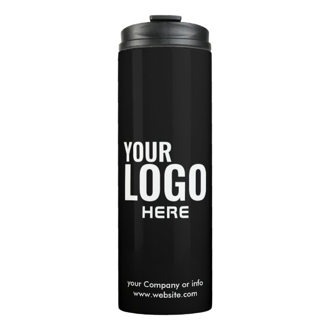 Logo | Business Corporate Company Minimalist Therm Thermal Tumbler (Front)