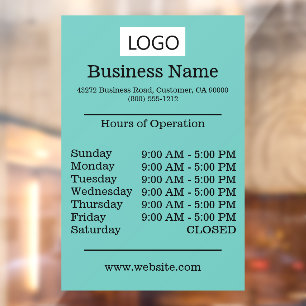 Logo Business Hours of Operation Opening Times