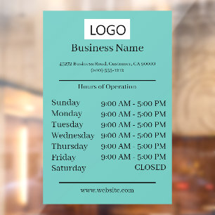 Logo Business Hours of Operation Opening Times 