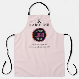 Logo Business Modern Minimal Company Branded Apron