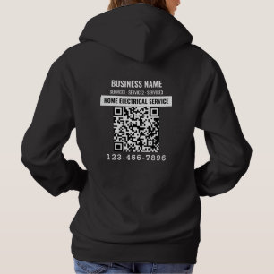 Logo Business QR code Custom Work Hoodie
