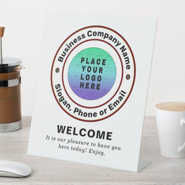 Logo Businesses Company Professional Custom   Pedestal Sign (In SItu)