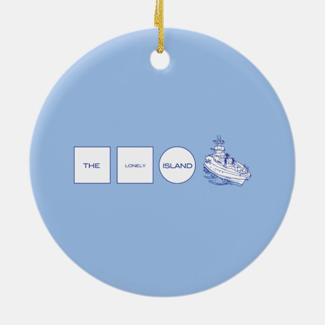 Logo Ceramic Tree Decoration (Back)