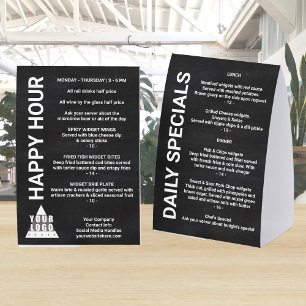 Logo Chalkboard 4x6 Promotion Single Column List