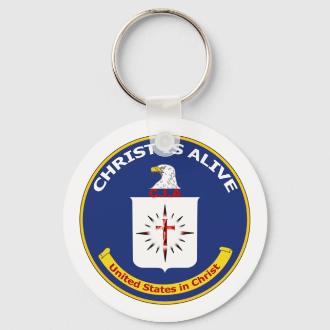 Logo CIA "Christ Is Alive" Key Ring (Front)