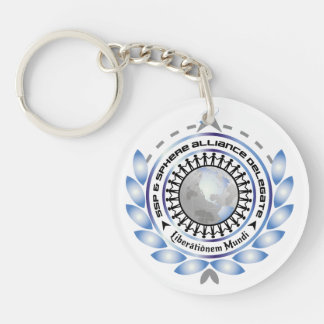 Logo Circular Keychain with customisable back
