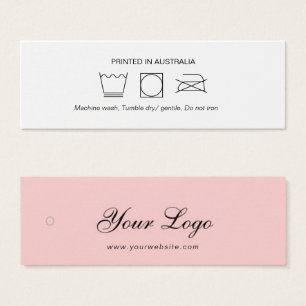 Logo Clothing Care Hang Tag