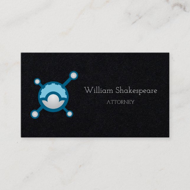 Logo Cloud Computing Machine Business Card (Front)
