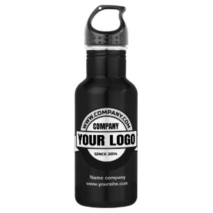 logo company 532 ml water bottle