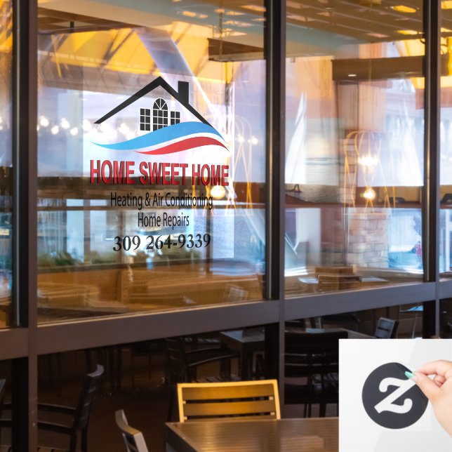 Logo Company Advertising (Restaurant Window)