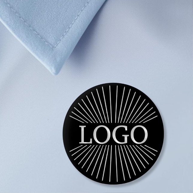 LOGO company branding Black 6 Cm Round Badge (Creator Uploaded)