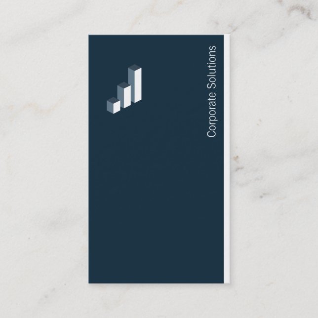 Logo Corporate (charcoal blue) Business Card (Front)