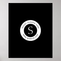 Logo Corporate Modern Black and White