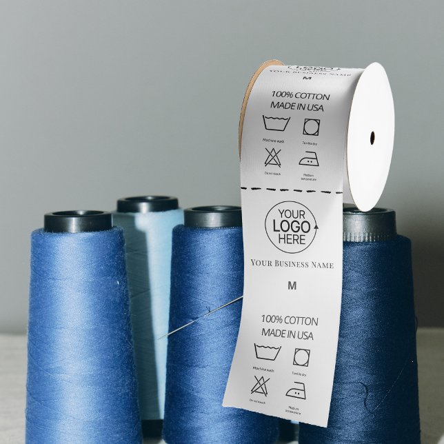 Logo Cotton Cloth Garment Care Icons Product Label Satin Ribbon (Logo Cotton Cloth Garment Care Icons Product Label Satin Ribbon)