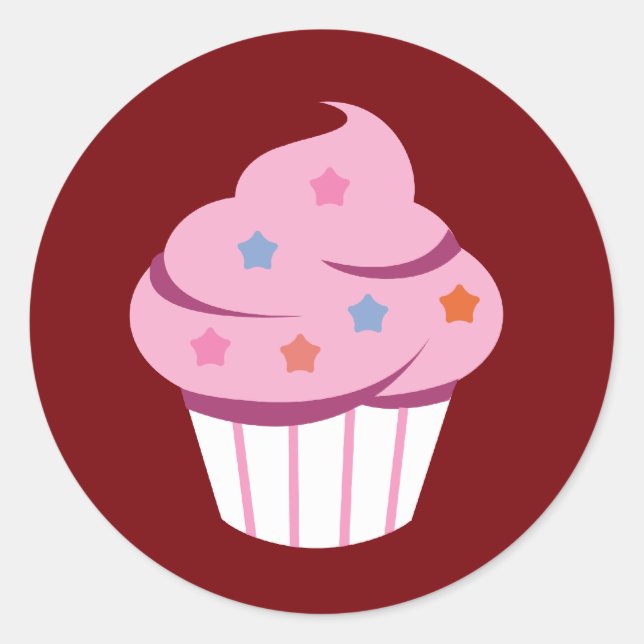 Logo Cupcake Round Label #1 (Front)