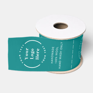 Logo Custom Business Garment Care Clothing Labels Grosgrain Ribbon