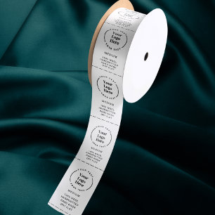 Logo Custom Business Garment Care Clothing Labels Satin Ribbon