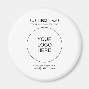 Logo Custom Business Promotional Circle Template Magnet