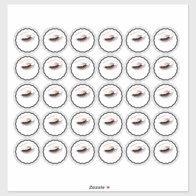 Logo Custom Eyes Lashes Beauty Studio Cosmetics (Sheet)