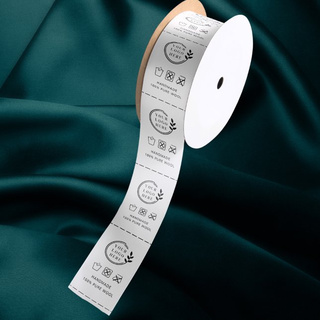 Logo Custom Wool Garment Care Clothing Labels Satin Ribbon (Creator Uploaded)