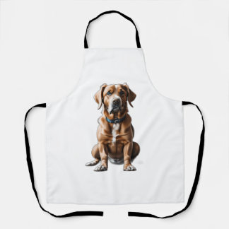 logo design t-shirt dog apron