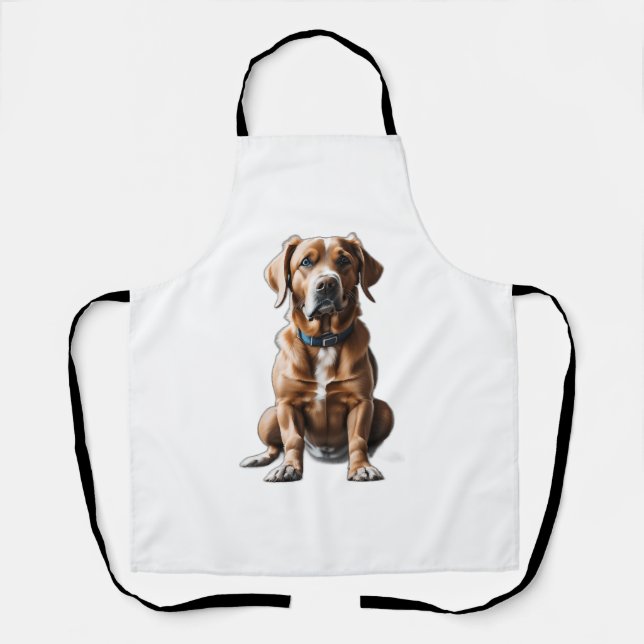 logo design t-shirt dog apron (Front)