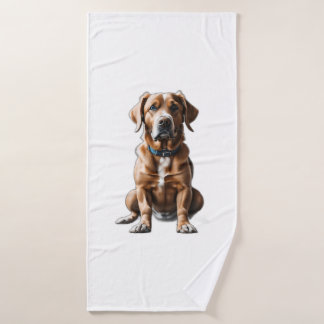 logo design t-shirt dog bath towel