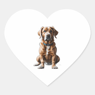 logo design t-shirt dog heart sticker