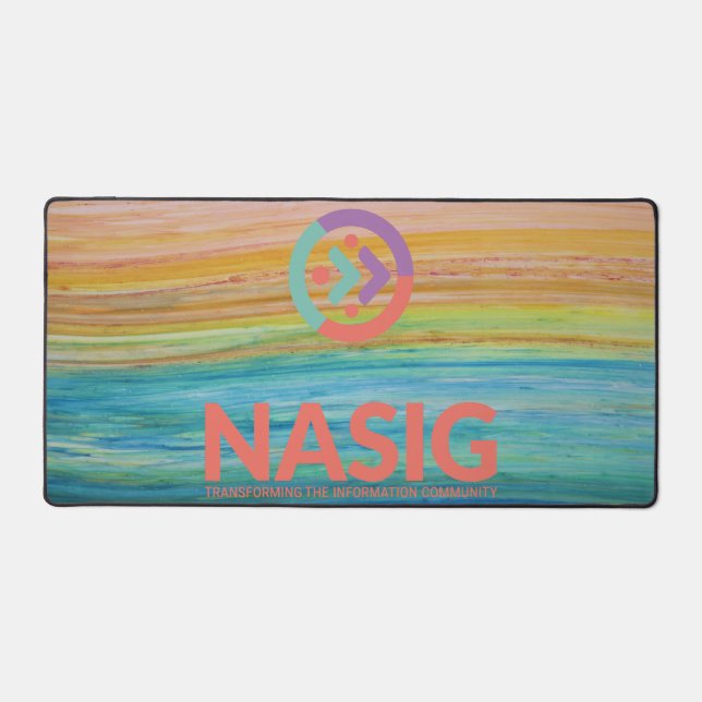 Logo desk pad - logo on top (orange) (Front)