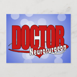 LOGO DOCTOR BIG RED Neurosurgeon Postcard
