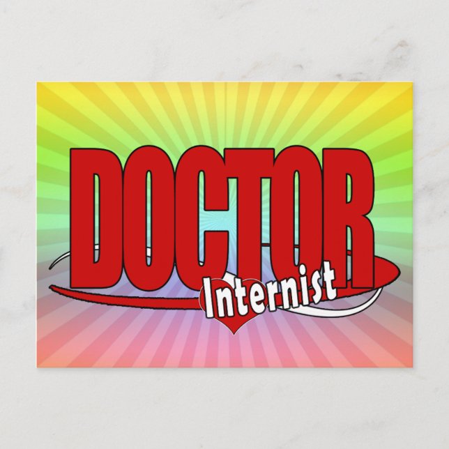LOGO DOCTOR Internist Postcard (Front)
