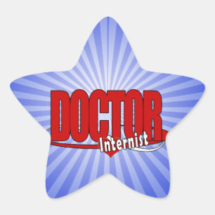 LOGO DOCTOR Internist Star Sticker