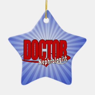 LOGO DOCTOR Nephrologist Ceramic Tree Decoration