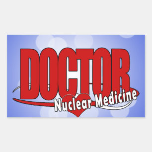 LOGO DOCTOR NUCLEAR MEDICINE RECTANGULAR STICKER