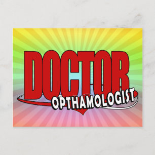 LOGO DOCTOR OPTHAMOLOGIST POSTCARD