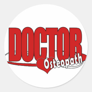 LOGO DOCTOR OSTEOPATH CLASSIC ROUND STICKER