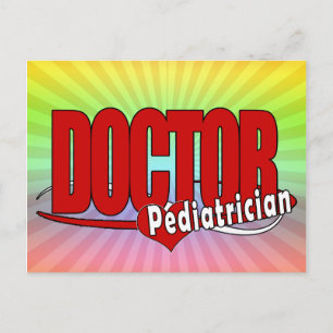 LOGO DOCTOR PEDIATRICIAN POSTCARD