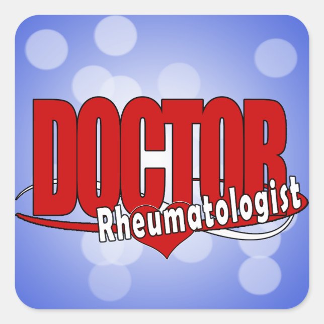 LOGO DOCTOR Rheumatologist Square Sticker (Front)