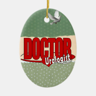 LOGO DOCTOR UROLOGIST CERAMIC TREE DECORATION