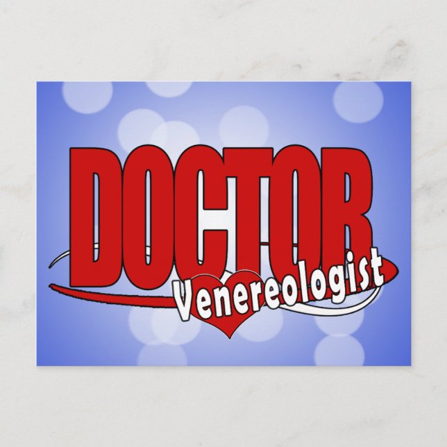 LOGO DOCTOR Venereologist Postcard (Front)