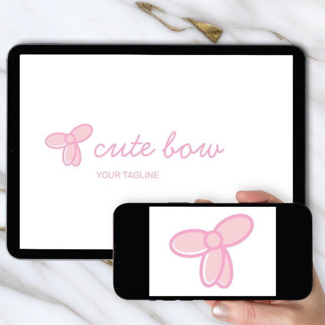Logo Download Cute Bow | Boutique & Beauty Icon Invitation (Creator Uploaded)