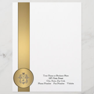 Logo elegant business gold letterhead