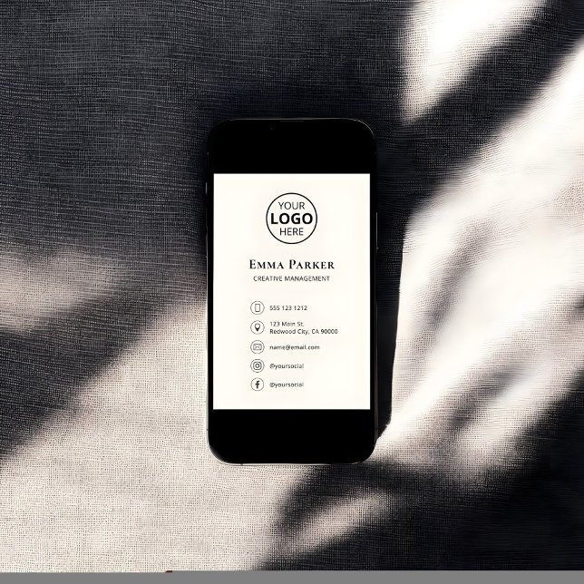 Logo Elegant Minimalist Digital Business Card Poster (Creator Uploaded)
