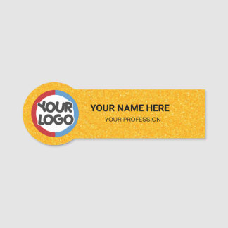 Logo Employee Magnetic your logo here business job Name Tag