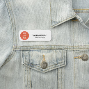 Logo Employee Magnetic your logo here business job Name Tag