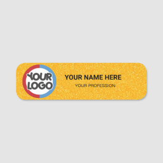 Logo Employee Magnetic your logo here business job Name Tag
