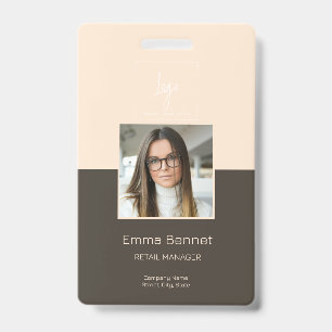 Logo Employee Photo ID Company  Badge